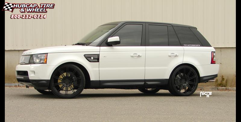 vehicle gallery/land rover sport niche touring 23.00x105  Brushed | Gloss Clear | Polished Lip wheels and rims